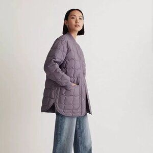 Madewell Quilted Oversized Bomber Jacket